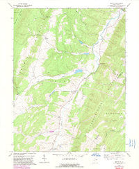 Medley West Virginia Historical topographic map, 1:24000 scale, 7.5 X 7.5 Minute, Year 1967