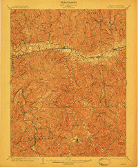 Milton West Virginia Historical topographic map, 1:62500 scale, 15 X 15 Minute, Year 1902