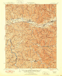 Milton West Virginia Historical topographic map, 1:62500 scale, 15 X 15 Minute, Year 1935