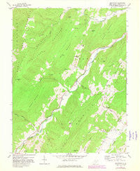 Moatstown West Virginia Historical topographic map, 1:24000 scale, 7.5 X 7.5 Minute, Year 1968