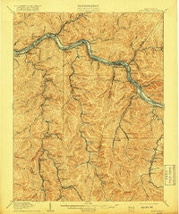 Montgomery West Virginia Historical topographic map, 1:62500 scale, 15 X 15 Minute, Year 1910