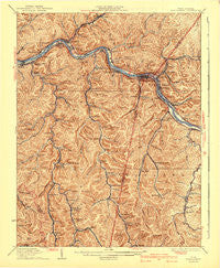 Montgomery West Virginia Historical topographic map, 1:62500 scale, 15 X 15 Minute, Year 1931