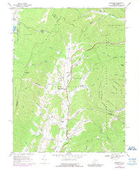 Montrose West Virginia Historical topographic map, 1:24000 scale, 7.5 X 7.5 Minute, Year 1969