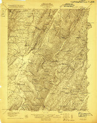 Moorefield West Virginia Historical topographic map, 1:48000 scale, 15 X 15 Minute, Year 1921