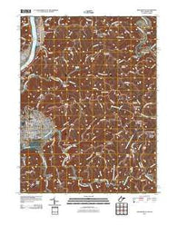 Moundsville West Virginia Historical topographic map, 1:24000 scale, 7.5 X 7.5 Minute, Year 2011