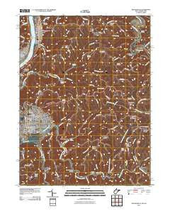Moundsville West Virginia Historical topographic map, 1:24000 scale, 7.5 X 7.5 Minute, Year 2011