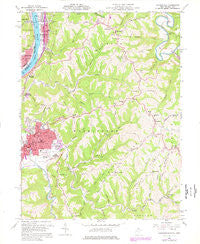 Moundsville West Virginia Historical topographic map, 1:24000 scale, 7.5 X 7.5 Minute, Year 1960