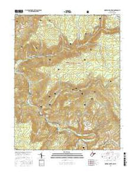 Mozark Mountain West Virginia Current topographic map, 1:24000 scale, 7.5 X 7.5 Minute, Year 2016