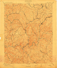 Mullens West Virginia Historical topographic map, 1:62500 scale, 15 X 15 Minute, Year 1912