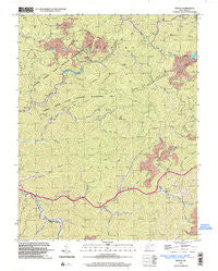 Myrtle West Virginia Historical topographic map, 1:24000 scale, 7.5 X 7.5 Minute, Year 1996
