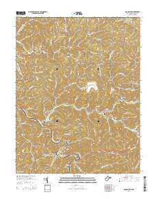 Naugatuck West Virginia Historical topographic map, 1:24000 scale, 7.5 X 7.5 Minute, Year 2014