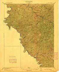 Naugatuck West Virginia Historical topographic map, 1:62500 scale, 15 X 15 Minute, Year 1912