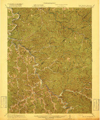 Naugatuck West Virginia Historical topographic map, 1:62500 scale, 15 X 15 Minute, Year 1917