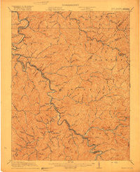 Naugatuck West Virginia Historical topographic map, 1:62500 scale, 15 X 15 Minute, Year 1917