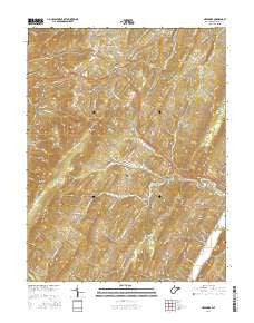 Needmore West Virginia Current topographic map, 1:24000 scale, 7.5 X 7.5 Minute, Year 2016