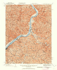 New Martinsville West Virginia Historical topographic map, 1:62500 scale, 15 X 15 Minute, Year 1924