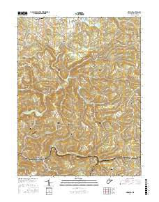Newburg West Virginia Current topographic map, 1:24000 scale, 7.5 X 7.5 Minute, Year 2016