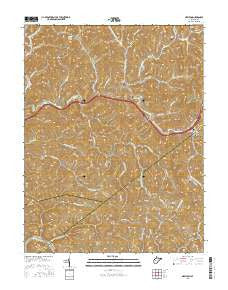 Newton West Virginia Current topographic map, 1:24000 scale, 7.5 X 7.5 Minute, Year 2016