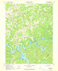 Newville West Virginia Historical topographic map, 1:24000 scale, 7.5 X 7.5 Minute, Year 1967