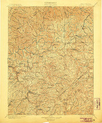 Nicholas West Virginia Historical topographic map, 1:125000 scale, 30 X 30 Minute, Year 1901