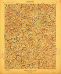 Nicholas West Virginia Historical topographic map, 1:125000 scale, 30 X 30 Minute, Year 1901