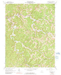 Normantown West Virginia Historical topographic map, 1:24000 scale, 7.5 X 7.5 Minute, Year 1966