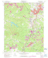 Oak Hill West Virginia Historical topographic map, 1:24000 scale, 7.5 X 7.5 Minute, Year 1969