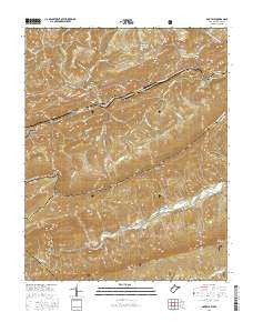 Oakvale West Virginia Current topographic map, 1:24000 scale, 7.5 X 7.5 Minute, Year 2016