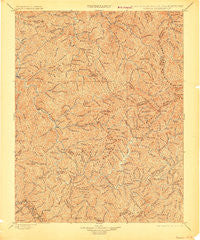 Oceana West Virginia Historical topographic map, 1:125000 scale, 30 X 30 Minute, Year 1898