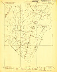 Orkney Springs Virginia Historical topographic map, 1:48000 scale, 15 X 15 Minute, Year 1921