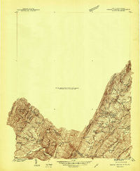 Orkney Springs Virginia Historical topographic map, 1:48000 scale, 15 X 15 Minute, Year 1940