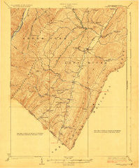 Orkney Springs Virginia Historical topographic map, 1:62500 scale, 15 X 15 Minute, Year 1923