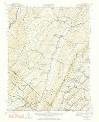 Orkney Springs Virginia Historical topographic map, 1:62500 scale, 15 X 15 Minute, Year 1940