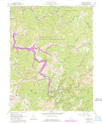 Orlando West Virginia Historical topographic map, 1:24000 scale, 7.5 X 7.5 Minute, Year 1965