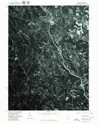 Osage West Virginia Historical topographic map, 1:24000 scale, 7.5 X 7.5 Minute, Year 1976