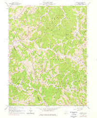 Oxford West Virginia Historical topographic map, 1:24000 scale, 7.5 X 7.5 Minute, Year 1964