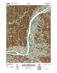 Parkersburg West Virginia Historical topographic map, 1:24000 scale, 7.5 X 7.5 Minute, Year 2010