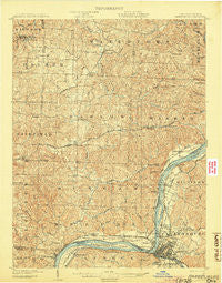Parkersburg West Virginia Historical topographic map, 1:62500 scale, 15 X 15 Minute, Year 1904