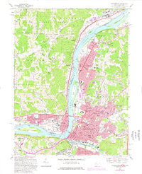 Parkersburg West Virginia Historical topographic map, 1:24000 scale, 7.5 X 7.5 Minute, Year 1969