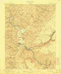Parsons West Virginia Historical topographic map, 1:62500 scale, 15 X 15 Minute, Year 1908
