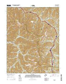 Pax West Virginia Historical topographic map, 1:24000 scale, 7.5 X 7.5 Minute, Year 2014