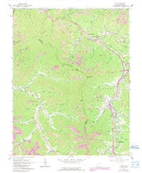 Pax West Virginia Historical topographic map, 1:24000 scale, 7.5 X 7.5 Minute, Year 1965