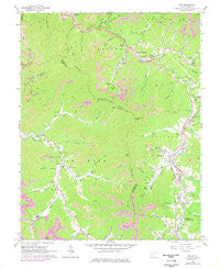 Pax West Virginia Historical topographic map, 1:24000 scale, 7.5 X 7.5 Minute, Year 1965