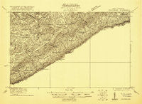 Pearisburg Virginia Historical topographic map, 1:48000 scale, 15 X 15 Minute, Year 1921