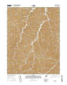 Peniel West Virginia Current topographic map, 1:24000 scale, 7.5 X 7.5 Minute, Year 2016