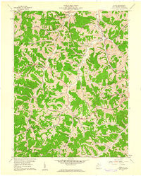 Peniel West Virginia Historical topographic map, 1:24000 scale, 7.5 X 7.5 Minute, Year 1957