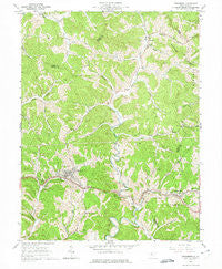 Pennsboro West Virginia Historical topographic map, 1:24000 scale, 7.5 X 7.5 Minute, Year 1961