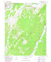 Petersburg East West Virginia Historical topographic map, 1:24000 scale, 7.5 X 7.5 Minute, Year 1969