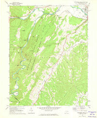 Petersburg West West Virginia Historical topographic map, 1:24000 scale, 7.5 X 7.5 Minute, Year 1969