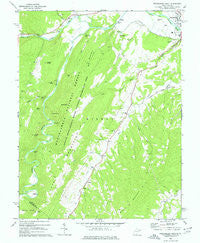 Petersburg West West Virginia Historical topographic map, 1:24000 scale, 7.5 X 7.5 Minute, Year 1969